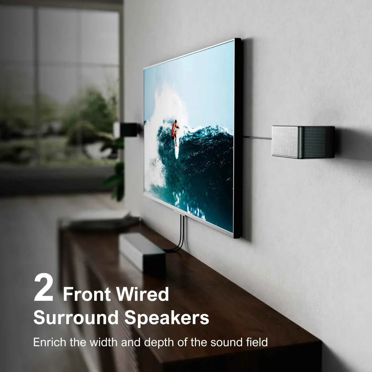 ULTIMEA Poseidon D80 7.1 Surround Soundbar with Dolby Atmos, Wireless Subwoofer&4 Speakers, Home Theater System with APP Control - Maliame Store