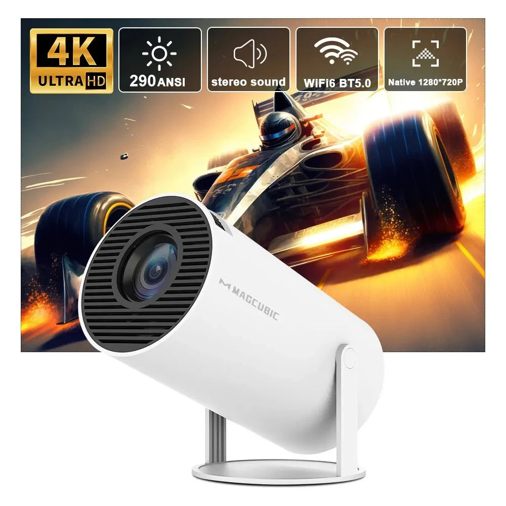 Magcubic Projector HY300 Pro 4K Android 11 Dual Wifi6 290ANSI Allwinner H713 BT5.0 1080P 1280*720P Home Cinema Outdoor Projetor - Maliame Store