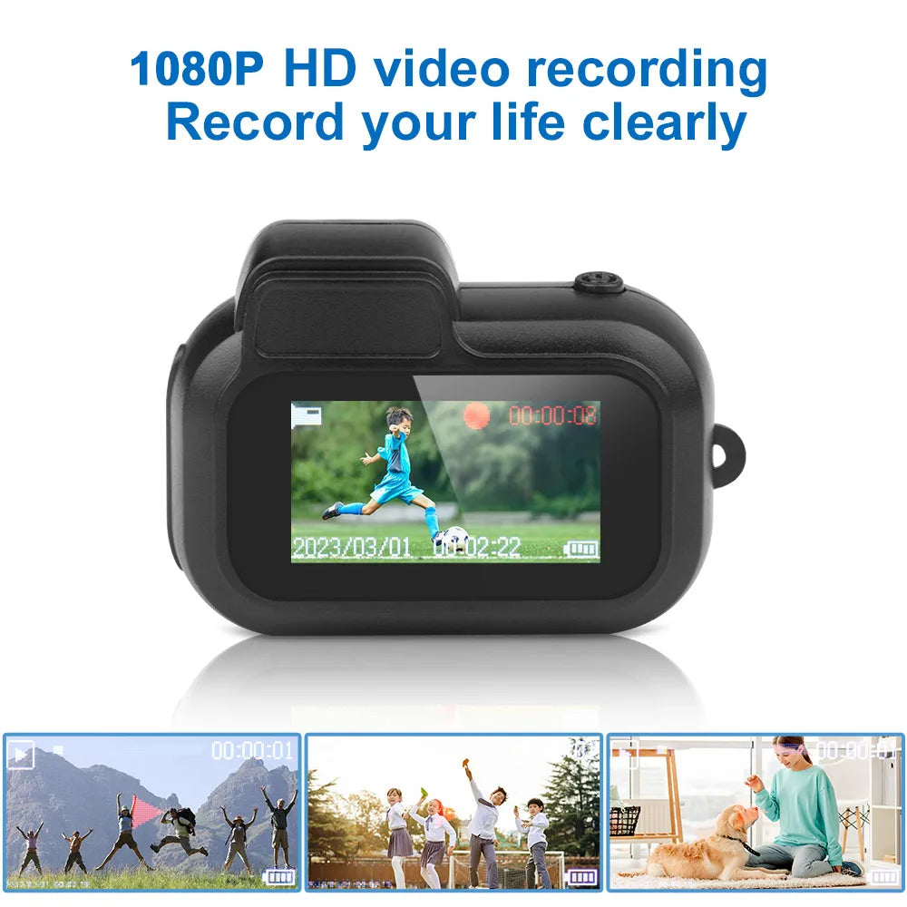 Mini Camera With 0.96in Screen CMOS Indoor Home Outdoor 1080P Sports Portable Vintage Video Recorder Support TF Card Y3000 - Maliame Store