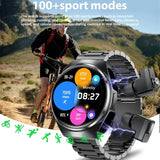 Montre intelligente pour seniors avec écouteurs intégrés