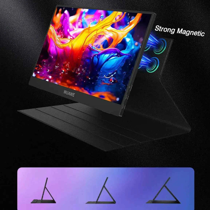 Monitor portátil WUAWE de 14 pulgadas: pantalla de viaje USB-C HDMI 1080P