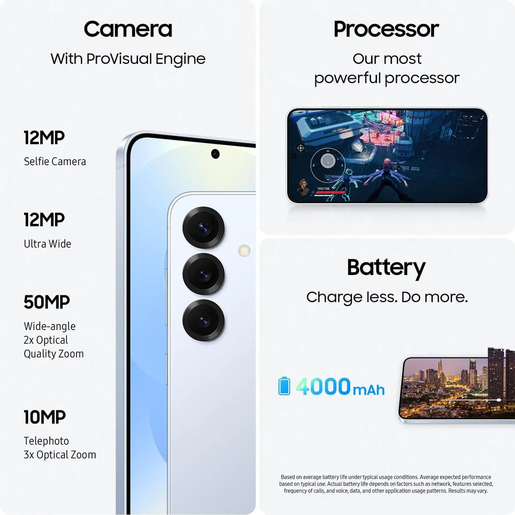 Nouveau smartphone Samsung Galaxy S25 (2025) avec intelligence artificielle, processeur Snapdragon 8 Elite, écran AMOLED 2X dynamique de 6,2 pouces à 120 Hz, batterie de 4 000 mAh et certification IP68. 