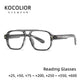 KOCOLIOR New in Double Beam Trendy Retro Reading Glasses for Men and Women Anti Blue Light High Quality TR90 Presbyopic Glasses