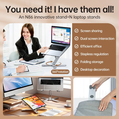 Foldable Laptop Stand 360°Rotation - Maliame