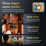 Auriculares intraaurales inalámbricos con cancelación de ruido, Bluetooth 5.4, pantalla táctil y micrófono.