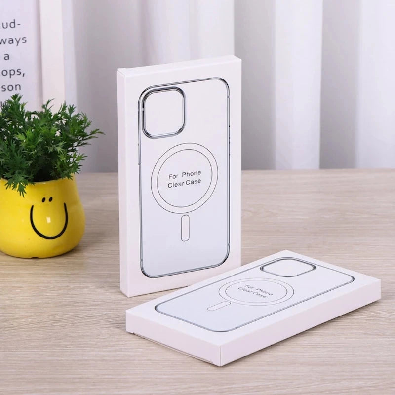 Hard Crystal Original Magnectic Case For iPhone 13 12 11 14 15 16Pro Max XSMAX XR SE 7 8Plus For Magsafe Wireless Charging Cover - Maliame Store