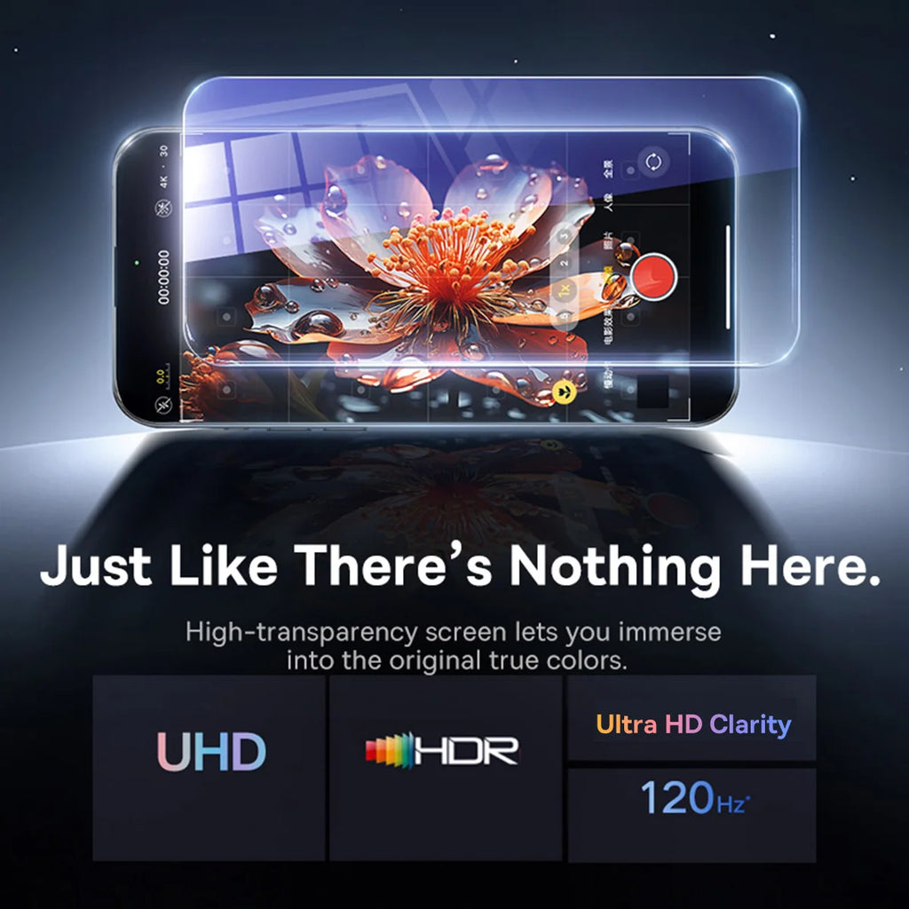 Baseus Tempered Glass for iPhone 17 16 Pro Max Screen Protector for iPhone 15 14 13 12 11 Pro Max Clear Edge Anti-Peeping Film - Maliame Store