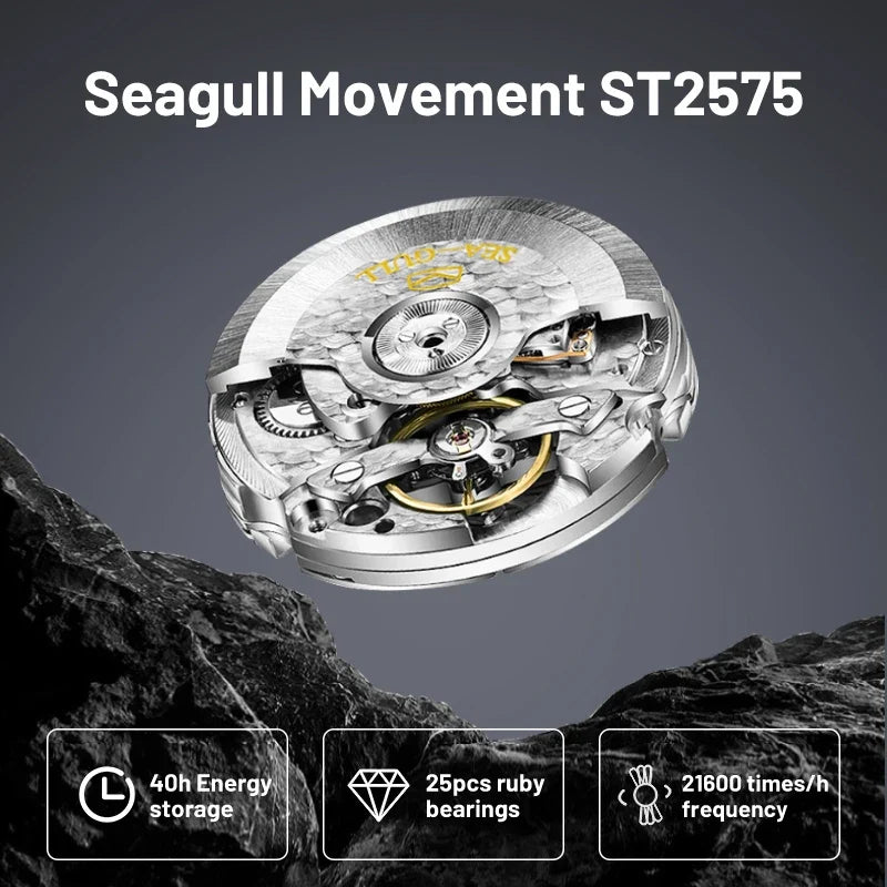 Men's Stainless Steel Automatic Watch 2025 Classic Flywheel Design Waterproof High Range for Men - Free Shipping - Maliame Store