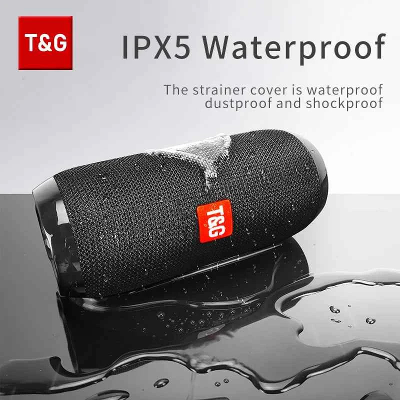 Bluetooth Speaker T&G TG117 Portable TWS Sound Box Waterproof Loudspeaker Outdoor Stereo Surround Speakers Support TF FM Radio - Maliame Store