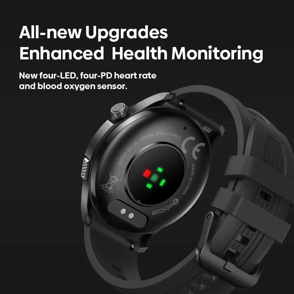 Zeblaze Btalk 4 Pro — Smartwatch Appels Bluetooth | Écran AMOLED 1.43" | Santé & Sport | Pour Hommes