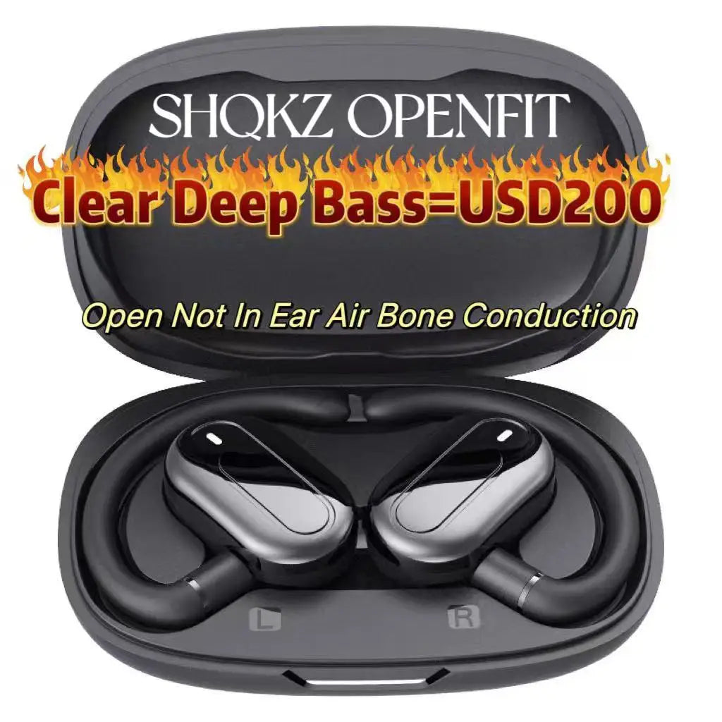 for shokz openfit air bass bone conduction headphones Open Ear OWS bluetooth Earphones HiFi Headset sport Control TWS Earbuds - Maliame Store