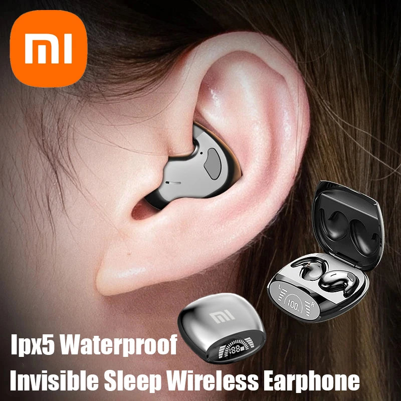 Xiaomi Sleep Invisible Headset Ipx5 Waterproof Wireless Bluetooth Earphone Earbuds With Mic For Phone Bluetooth 5.3 Headphones - Maliame Store