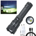 High Strong Power Led Flashlights 2000LM Tactical Torch with Display Light USB Charging Camping Fishing Emergency Zoom Lantern - Maliame Store
