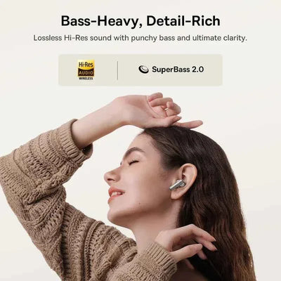 Auriculares Baseus Bowie MP1 ANC: Bluetooth 6.0 -55 dB híbrido LDAC de alta resolución