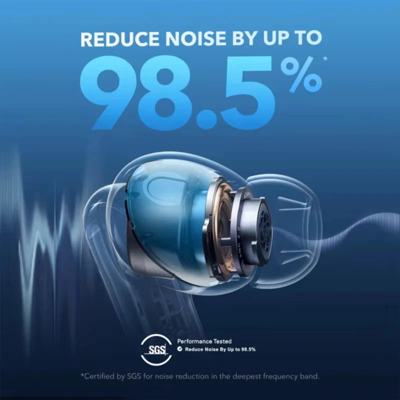 Écouteurs Sans Fil Soundcore Liberty 4 NC | Réduction de Bruit 98,5% | Hi-Res Bluetooth 5.3