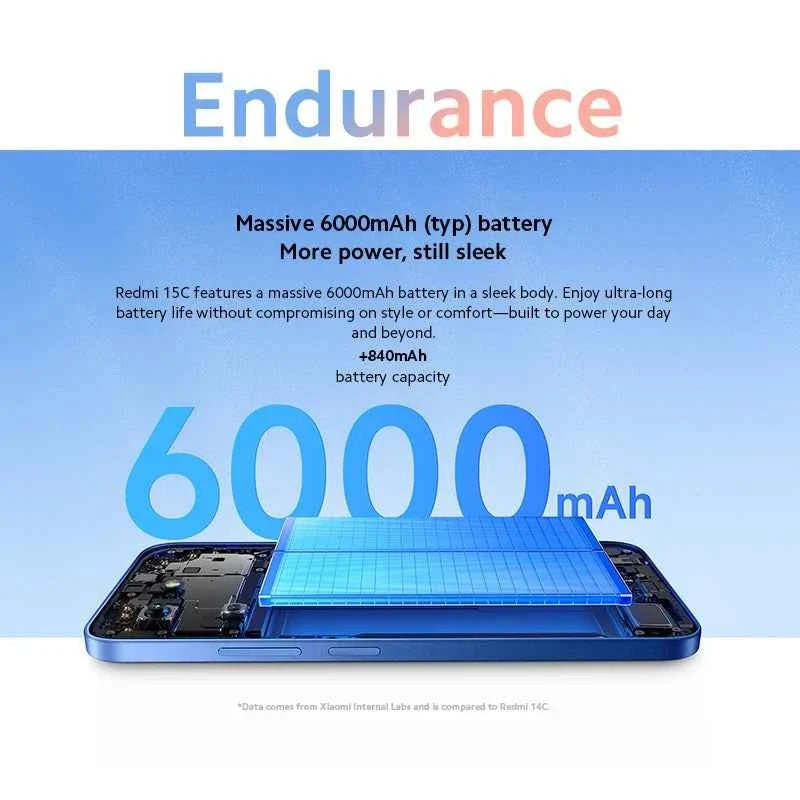 Xiaomi Redmi 15C Smartphone Global Version MediaTek Helio G81-Ultra 120Hz 6.9" Dot Drop display 33W charging - Maliame Store