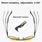 Lunettes de soleil polarisées photochromiques aviateur