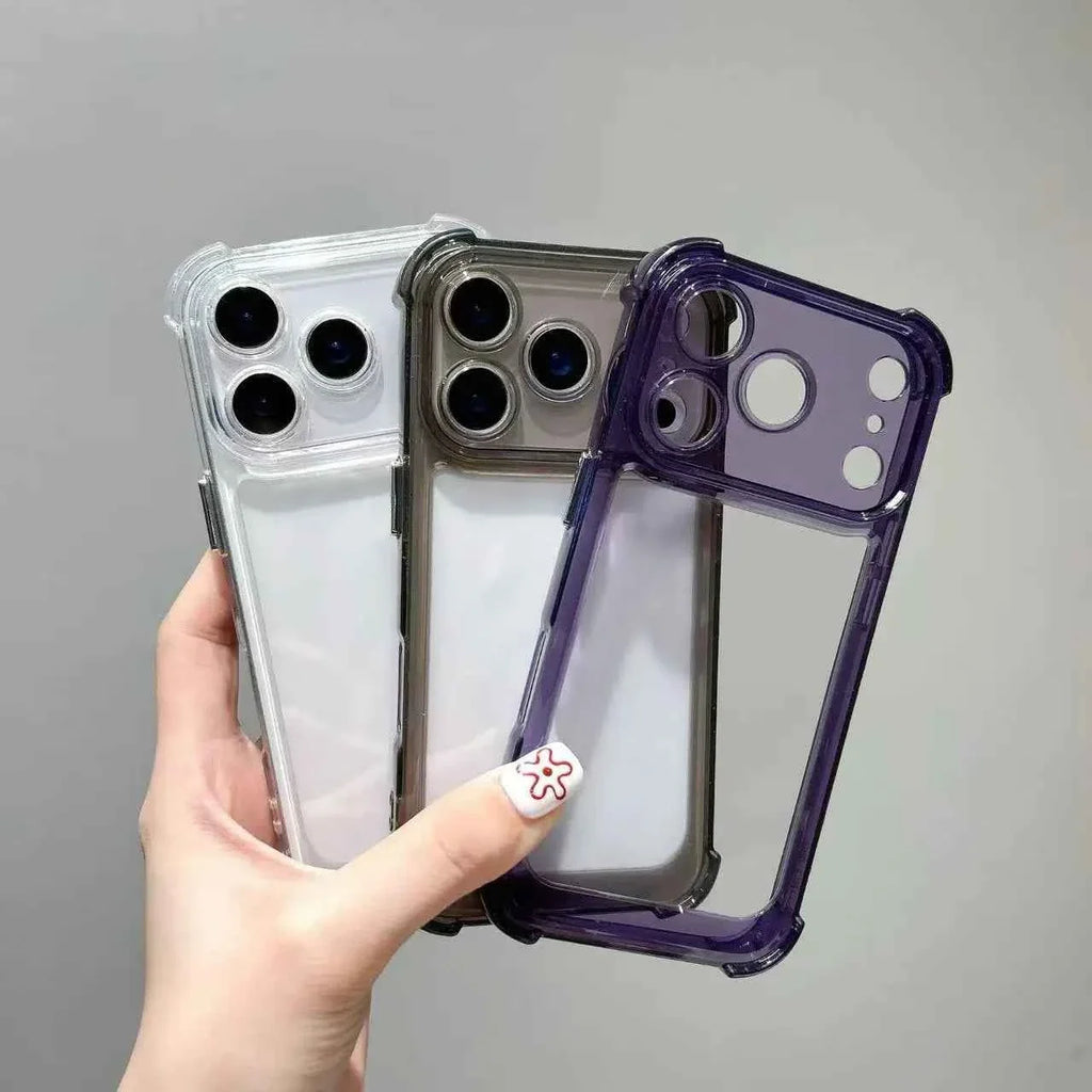 Luxury Shockproof Phone Case for iPhone 17 Pro Max, 17, 16, 15, 14, 13, 12, 11 - Transparent Clear Soft Bumper Cover - Maliame Store