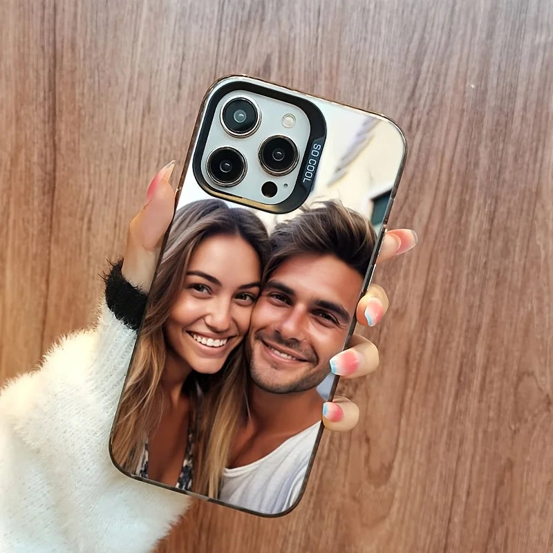 For iPhone 17 16 15 14 13 12 11 Pro Max Mini SE 2020 2022 Air XS XR 7 8 Plus 16e DIY Photo Customized Case IMD Shockproof Cover