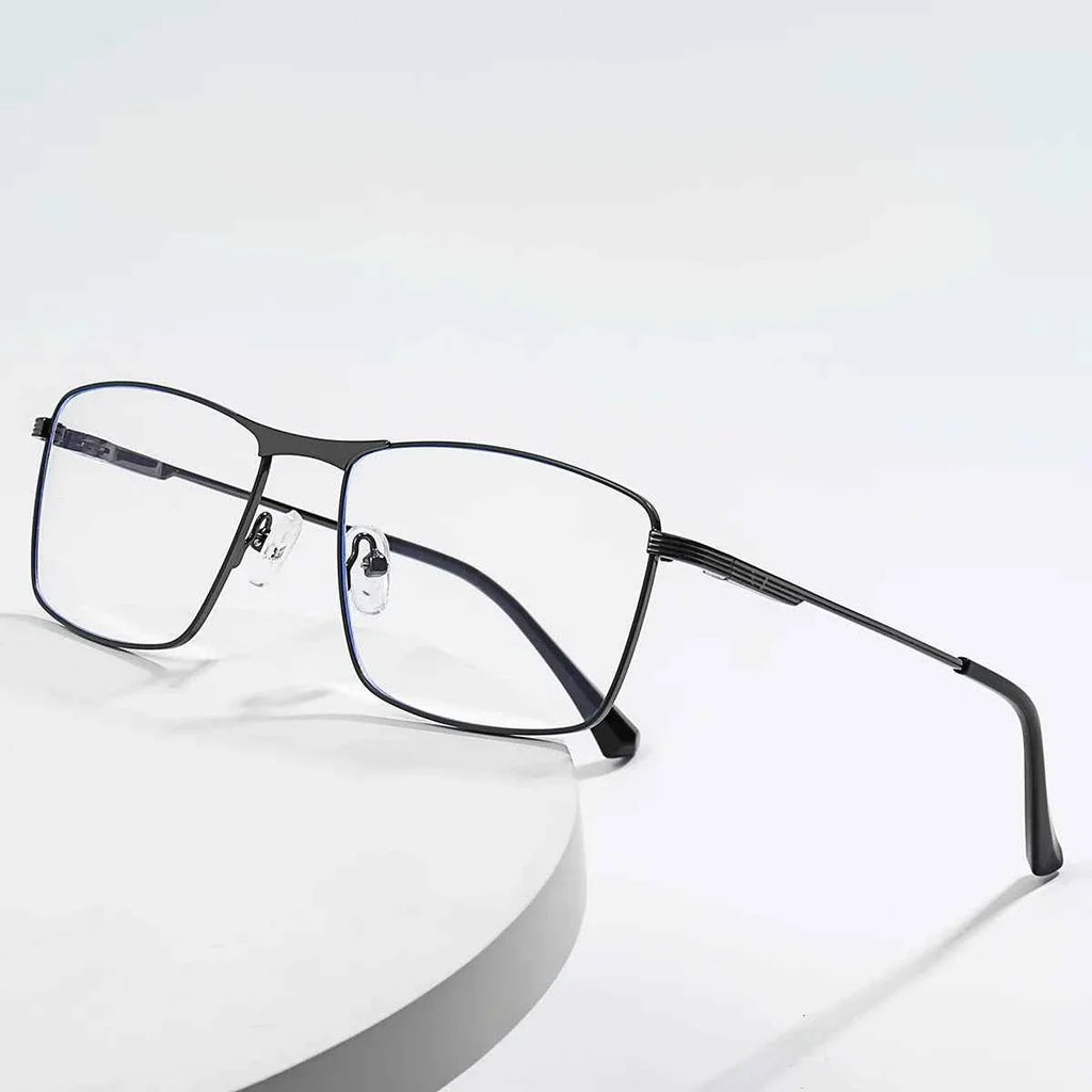 JMISUS 2025 Fashion Alloy Square Prescription Glasses Man Anti-Blue Light/Photochromic Myopia Eyewear Optical Eyeglasses - Maliame Store