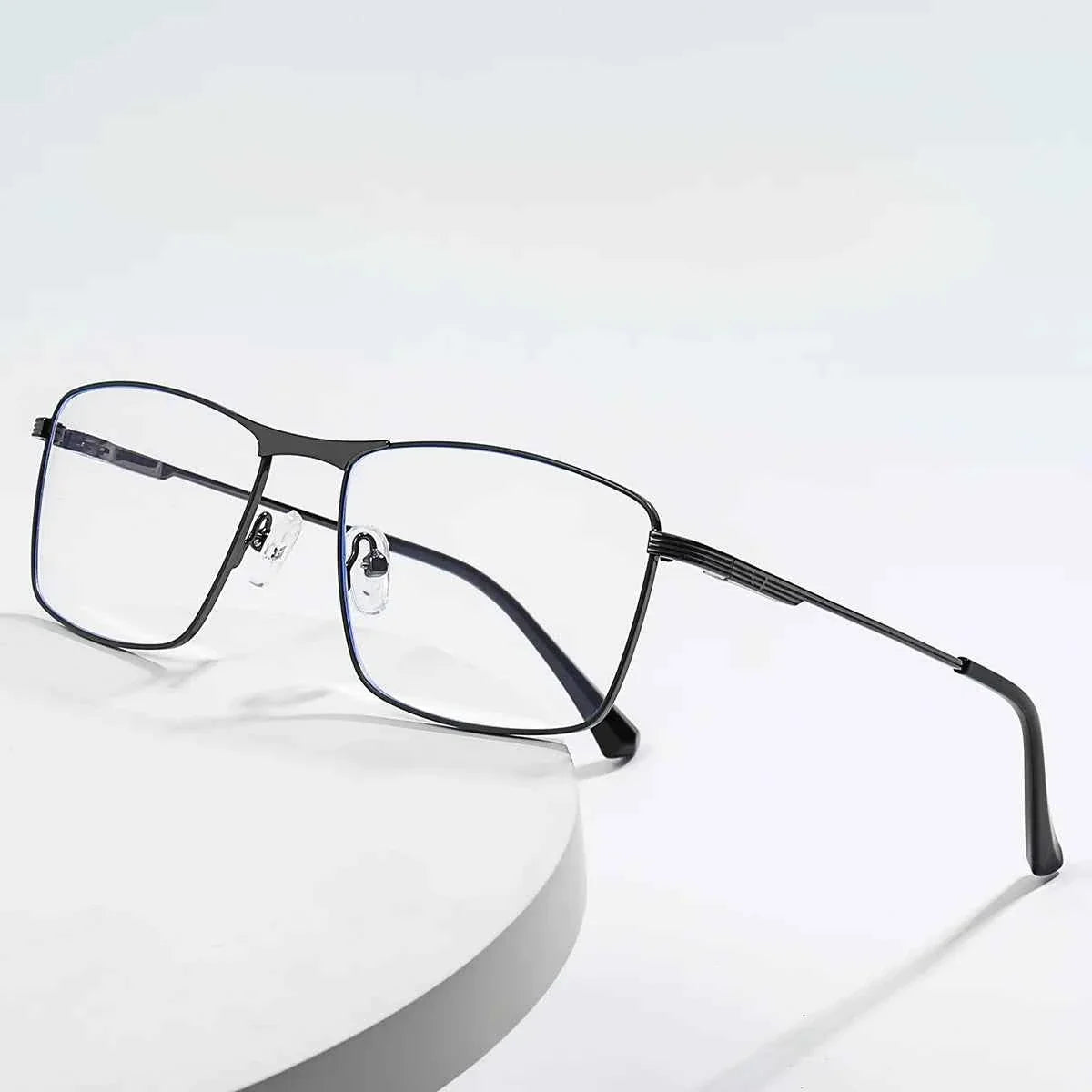 JMISUS 2025 Fashion Alloy Square Prescription Glasses Man Anti-Blue Light/Photochromic Myopia Eyewear Optical Eyeglasses - Maliame Store