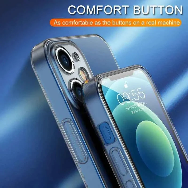 Ultra Thin Clear Phone Case For iPhone 11 12 13 14 15 16 17 Pro X XR XS Max Mini 7 8 Plus Silicone Soft Transparent Back Cover - Maliame Store
