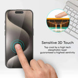 Film de protection d'écran pour iPhone 11 à 17 Pro Max - Protection d'écran iPhone en verre trempé premium