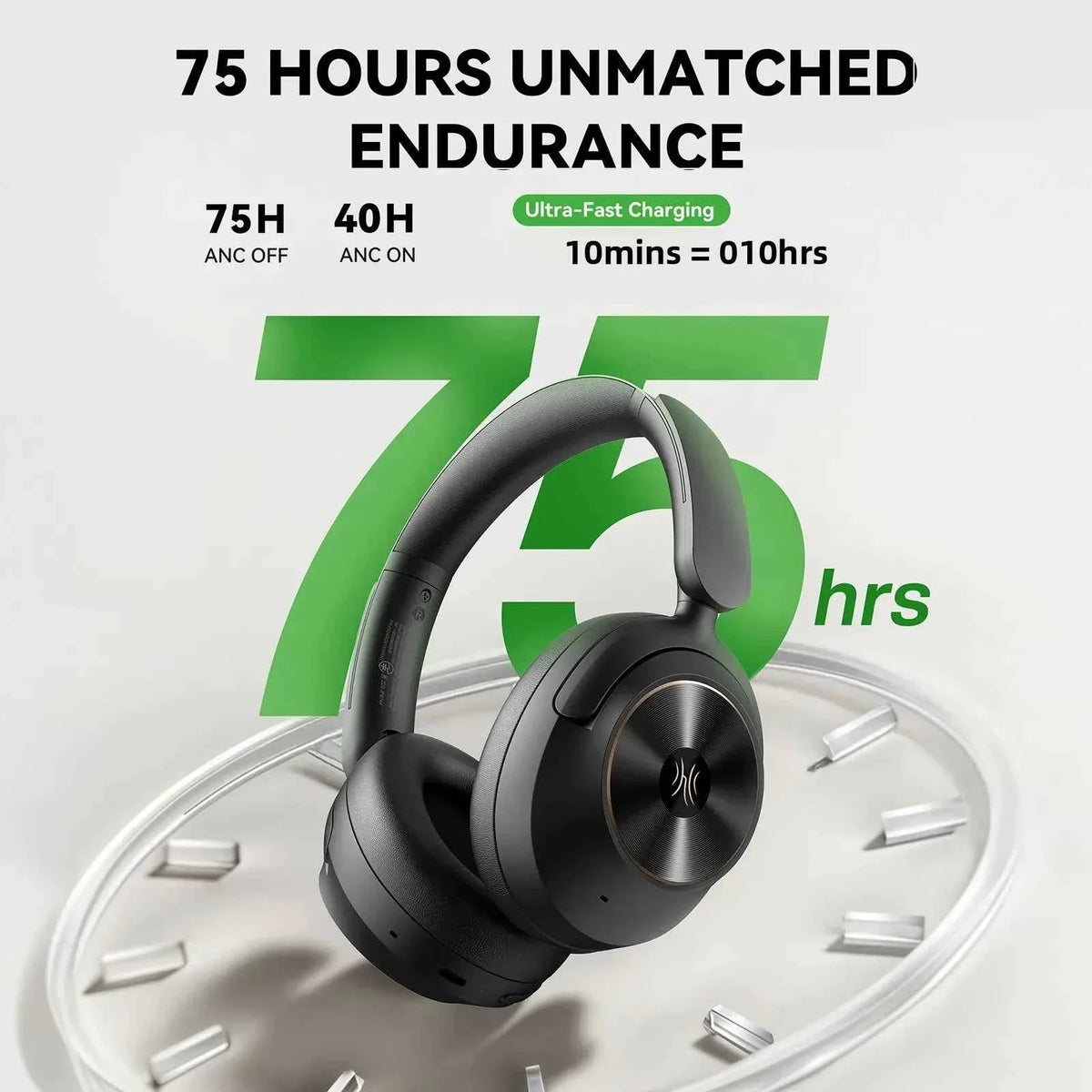 Oneodio A6 ANC Wireless Headphones - 48dB Hi-Res LDAC Audio - Maliame Store