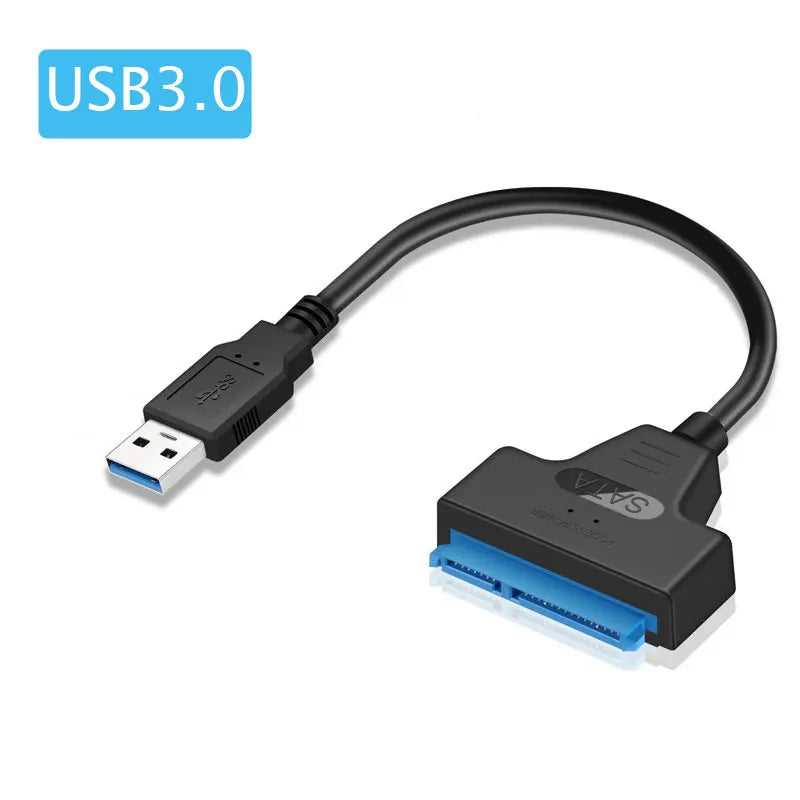 SATA to USB 3.0 / 2.0 Cable Up to 6 Gbps for 2.5 Inch External HDD SSD Hard Drive SATA 3 22 Pin Adapter USB 3.0 to Sata III Cord - Maliame Store