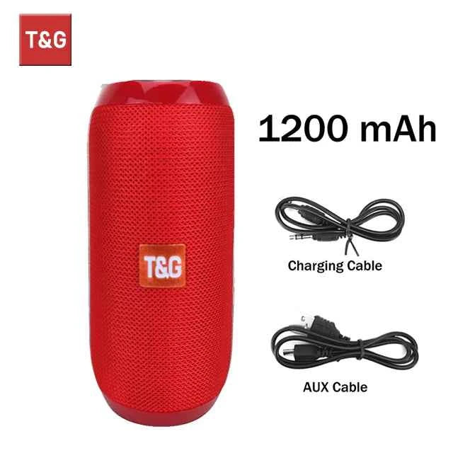 Bluetooth Speaker T&G TG117 Portable TWS Sound Box Waterproof Loudspeaker Outdoor Stereo Surround Speakers Support TF FM Radio - Maliame Store