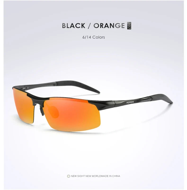 VCKA Men Alloy Half Frame Myopia Sunglasses Women Sports Drive Polarized Custom Prescription Goggles -0.5 to -6.0 - Maliame Store
