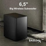 Barra de sonido ULTIMEA Poseidon D80 con Dolby Atmos, subwoofer inalámbrico y 4 altavoces - Sistema de cine en casa con control por aplicación