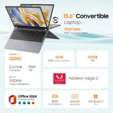 2 in 1 Laptop 15.6