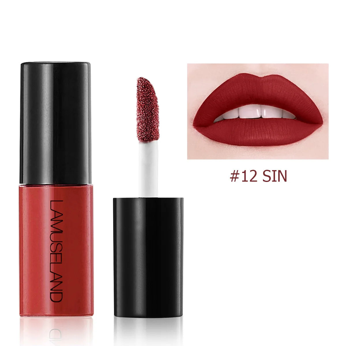 Mini 12 Colors Liquid Lip Gloss Waterproof Non-stick 24 Hours Long Lasting Velvet Matte Lipstick Lip Gloss Cosmetic Makeup Care - Maliame Store