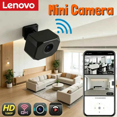 Lenovo WiFi Security Camera with Night Vision and Two-Way Audio for Home Surveillance