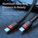 Cable USB C Baseus de 100 W: carga rápida de 5 A para iPhone 16, 15, MacBook, Samsung y Xiaomi