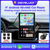 Rétroviseur de voiture Android 13 de 9 pouces