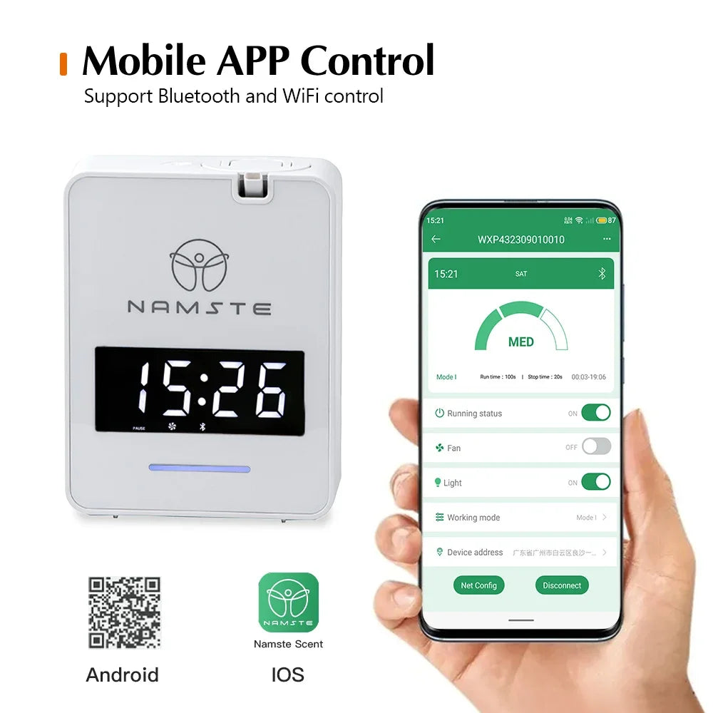 Namste Hotel Aroma Diffuser Aroma Machine 1000m³ Large Room Home Air Fresheners Smart Electric Aromatic Oasis Fragrance Diffuser - Maliame Store