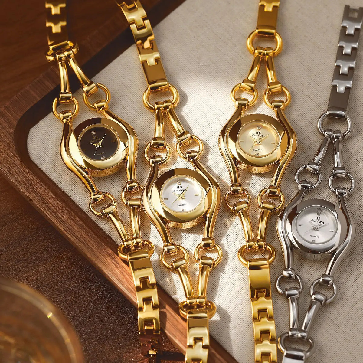 Luxury Women Bracelet Watch - Elegant Fashion Steel Quartz Wrist Watches for Ladies, High Quality Gold Timepieces - Maliame Store
