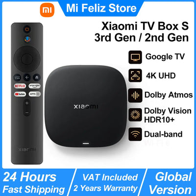 Xiaomi Mi TV Box S 2.ª generación: Reproductor multimedia 4K UHD de Google TV