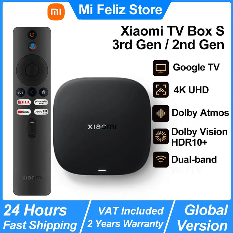 Xiaomi Mi TV Box S 2.ª generación: Reproductor multimedia 4K UHD de Google TV