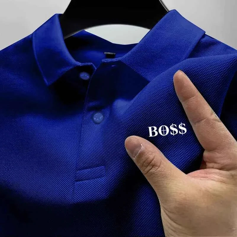 2025Men's Short Sleeve Polo Shirt, Quick Dry, Breathable, Casual, Stylish, Business, Sports, Summer, High, New - Maliame Store