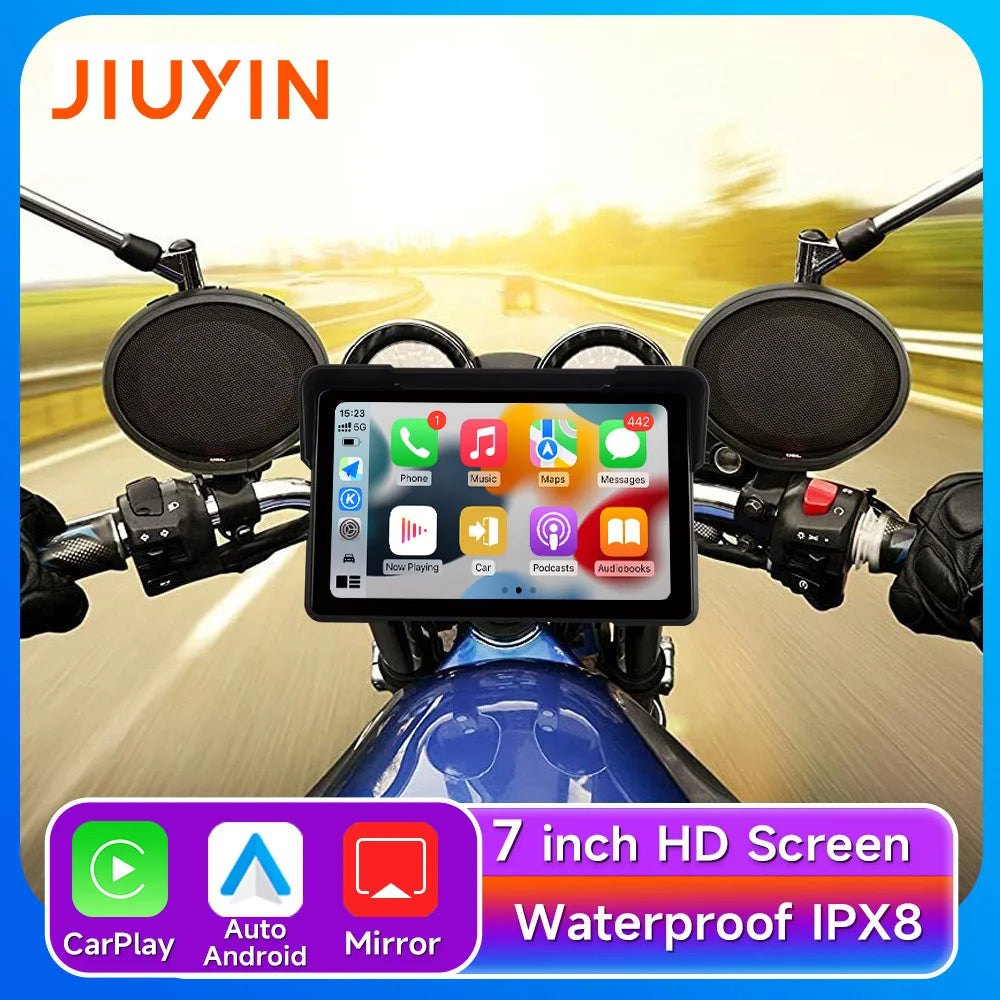 Écran CarPlay & Android Auto pour moto 7 pouces JIUYIN