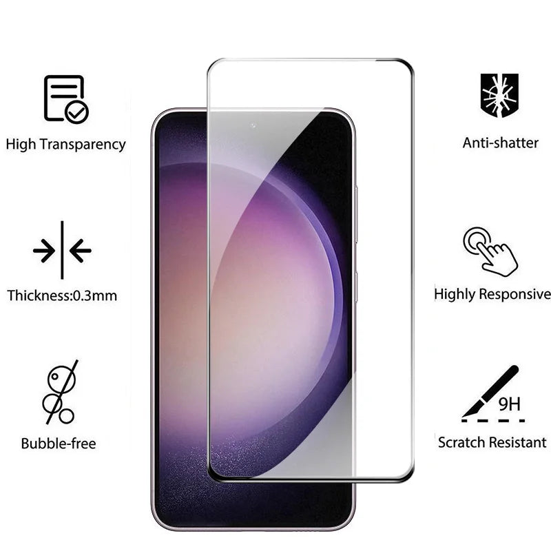 For samsung s24 Glass, s25 s24 ultra Screen Protector For samsung galaxy s23 glass samsung s24 ultra Tempered Glass samsung s23 fe s20 s21 s22 plus Protective Film Galaxy s24 Screen Protector samsung s22 - Maliame Store