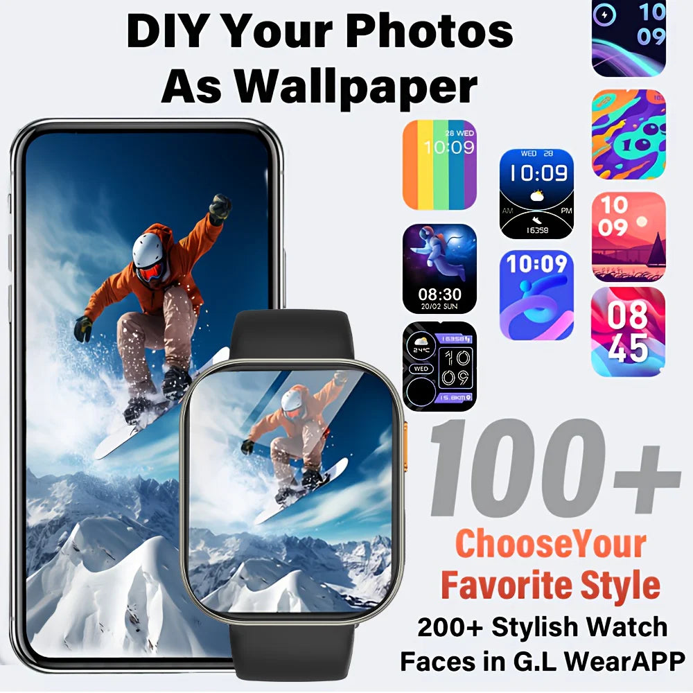 Nouvelle Montre Intelligente Femme Batterie 1000mAh Surveillance Fréquence Cardiaque Sommeil Appel Bluetooth IP68 Étanche Smartwatch Homme Pour Android IOS