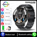 New 1.85-inch ultra AMOLED smartwatch, GPS track, HD Bluetooth call; 710 mah large battery 400+ dial, suitable for Huawei Xiaomi - Maliame Store