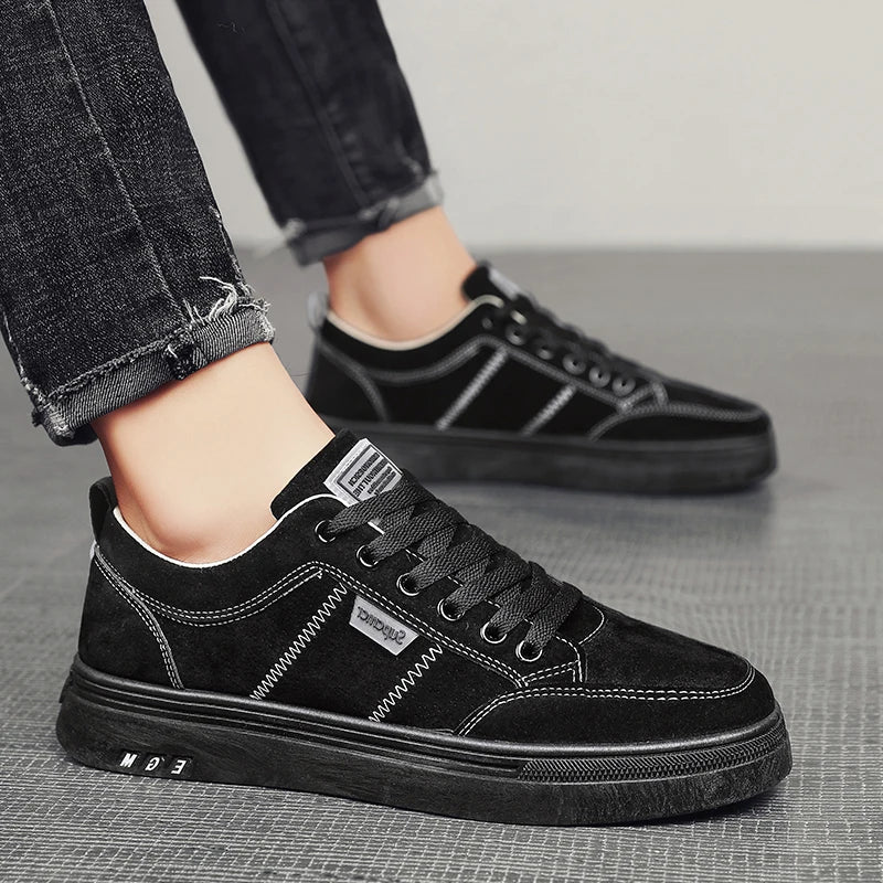 Men's Shoes 2025 New Spring Work Safety Shoes, Anti-slip, Wear-resistant, Versatile Casual Sports Work Shoes, Men's Board Shoes