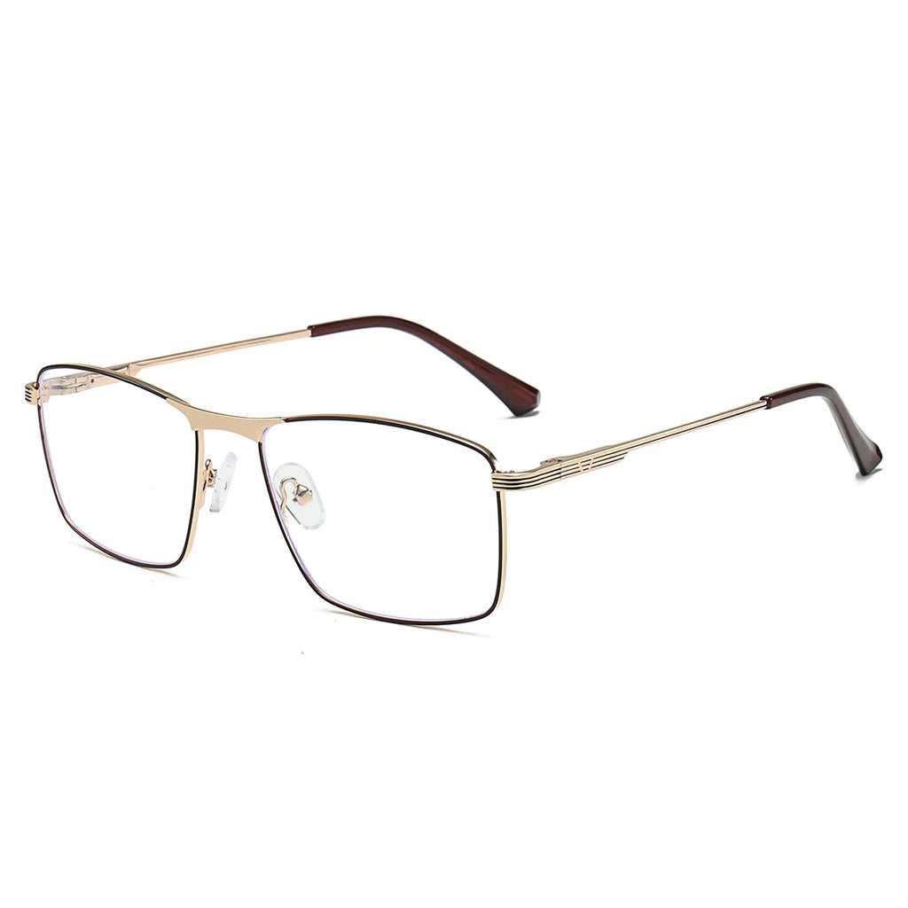JMISUS 2025 Fashion Alloy Square Prescription Glasses Man Anti-Blue Light/Photochromic Myopia Eyewear Optical Eyeglasses - Maliame Store
