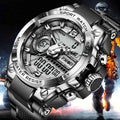 Digital Men Steel Military Wristwatch LED Quartz Clock Sport Watch for Men - Maliame Store