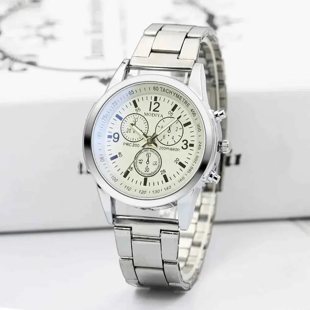 Men's Stainless Steel Sport Watch 2023 Top Brand Quartz Analog Wrist Watch Relojes Para Hombre שעון יד לגבר Мужские Часы - Maliame Store